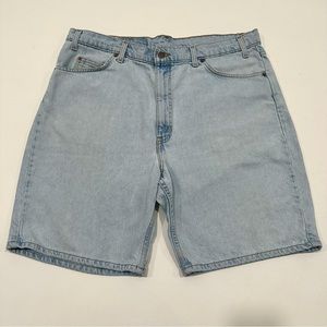 Levi’s Vintage 550 Orange Tag Lightwash Relaxed Fit Jean Shorts Mens Size 40